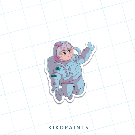 Blue Space Hunter Sticker