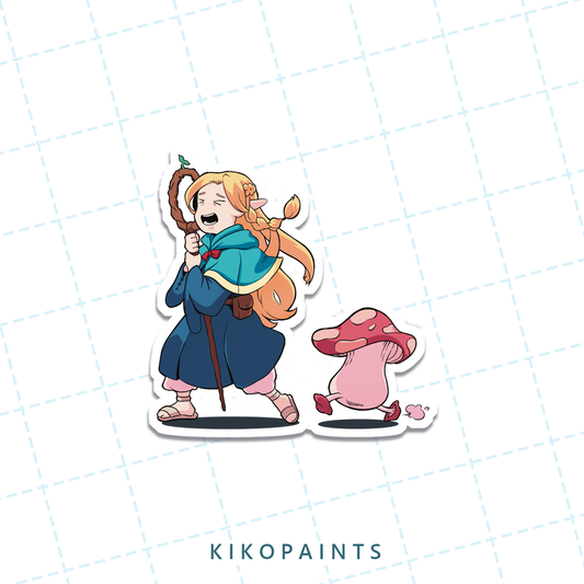 Half-Elf Running Sticker