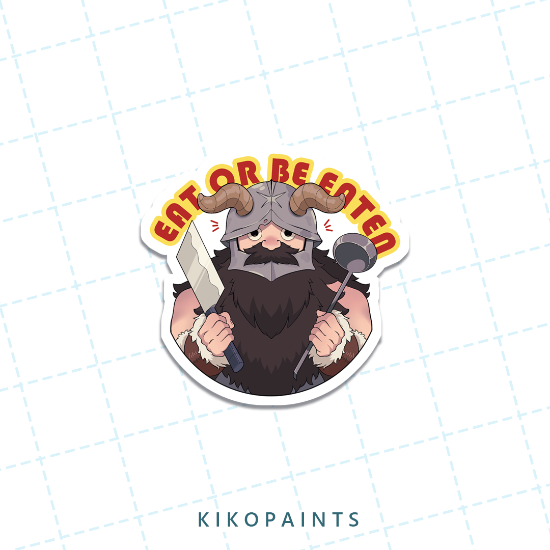 Eat or Be Eaten Sticker