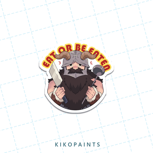 Eat or Be Eaten Sticker