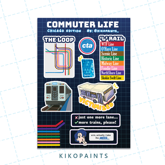Commuter Life - Sticker Sheet