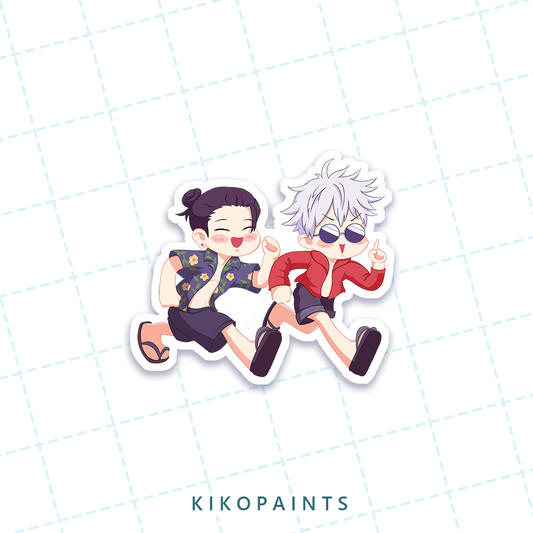 GojoGeto Beach Episode Sticker