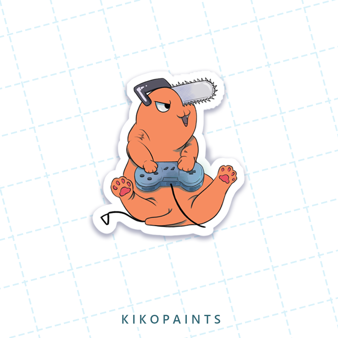 Orange Devildog Gaming Sticker